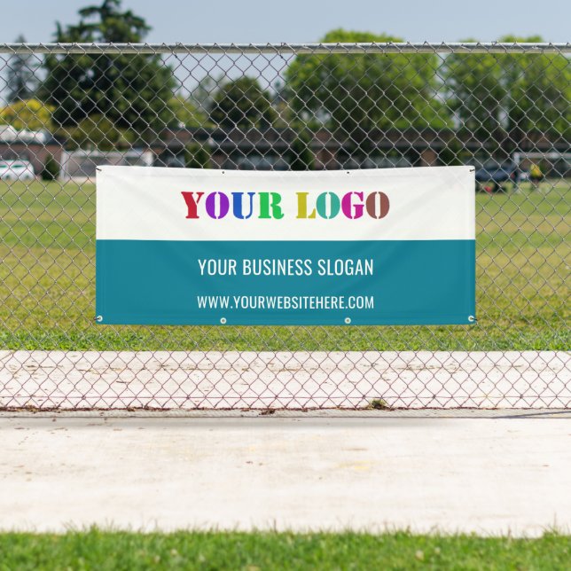 Custom Logo and Text Business Promotional Banner (Insitu)