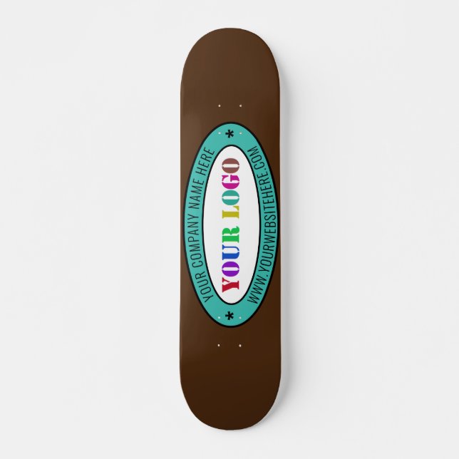 Custom Logo and Text Company Skateboard Template (Front)