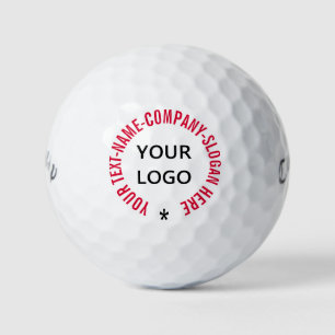 Custom Logo and Text Golf Balls Stamp Your Colours