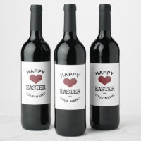 Custom Logo and Text Happy Easter Modern Simple