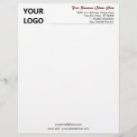 Custom Logo and Text Letterhead Choose Colours Fon<br><div class="desc">Custom Colours and Font Letterhead - Your Business Office Letterhead with Logo - Add Your Logo - Image / Business Name - Company / Address - Contact Information - Resize and move or remove and add elements / image with Customization tool. Choose colours / font / size !</div>