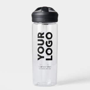 Custom Logo and Text on 2 Sides Water Bottle