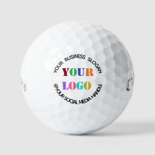 Custom Logo and Text Personalized Stamp Golf Balls