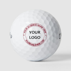 Custom Logo and Text Personalized Stamp Golf Balls