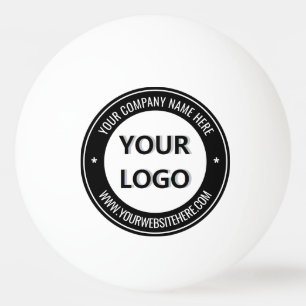 Custom Logo and Text Ping Pong Ball Choose Colours