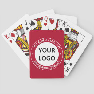 Custom Logo and Text Playing Cards Your Colours