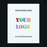 Custom Logo and Text Promotional Business Flyer<br><div class="desc">Custom Colors and Fonts - Design Your Own Personalized Flyers with Your Company Logo and Text Promotional Business Flyer / Gift - Add Your Logo / Image or QR Code - Photo / and Text - Name / Information / More - Resize and move elements with Customization tool. Choose /...</div>