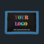 Custom Logo and Text Promotional Business Wallet<br><div class="desc">Custom Colours and Fonts - Personalized Wallets with Your Company Logo and Text Promotional Business Wallet Gift - Add Your Logo / Image or QR Code - Photo / and Website - Name - Custom Text / More - Resize and move elements with Customization tool. Choose / add your favourite...</div>