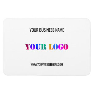 Custom Logo and Text Promotional Magnet Template