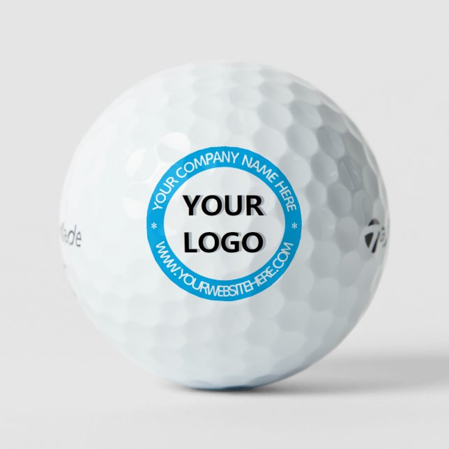 Custom Logo and Text Promotional Stamp Golf Balls (Front)