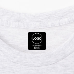 Custom Logo and Text Square Fabric Clothing Labels