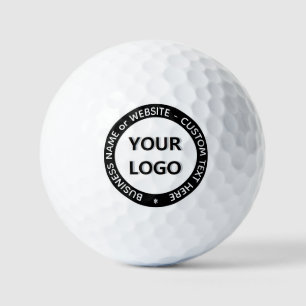Custom Logo and Text Stamp Golf Balls Your Colours