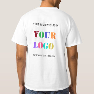 Custom Logo and Text T-Shirt Promotional Business