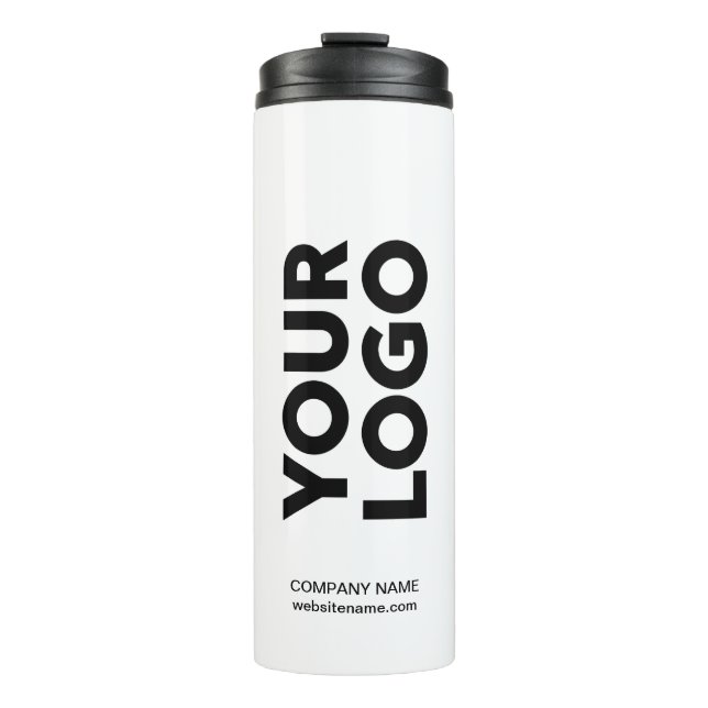 Custom Logo and Text Thermal Tumbler (Front)