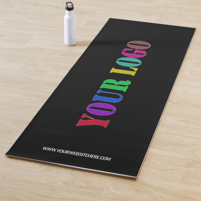 Custom Logo and Text Yoga Mat Gift - Your Colours (In Situ)