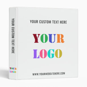 Custom Logo and Text Your Business Binder