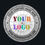 Custom Logo and Text Your Business Dart Board<br><div class="desc">Custom Colours and Fonts - Design Your Own Dartboards with Simple Personalized Your Company Logo and Name Website or Custom Text Professional Design Promotional Business Dart Board / Gift - Add Your Logo - Image or Photo - QR Code / Name - Company / Website or Phone , E-mail /...</div>