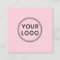 Custom logo, any colour, square business cards