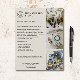 Custom Logo Aromatherapy Spa Promotional Business  Flyer