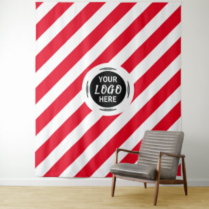Custom Logo Backdrop Simple and Modern Tapestry