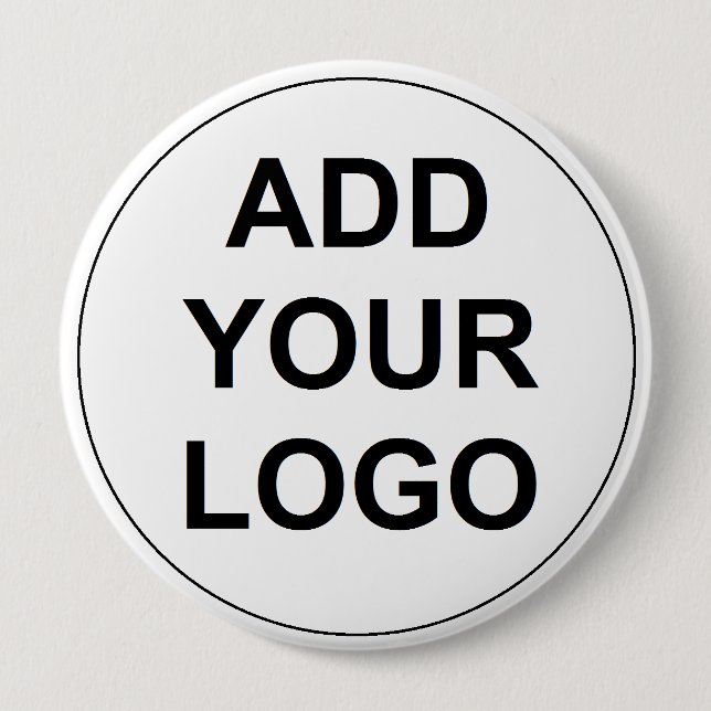 Custom Logo Badge 4 Inch Round Button (Front)