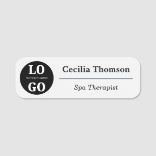 Custom Logo Beauty Spa Employee Magnetic  Name Tag