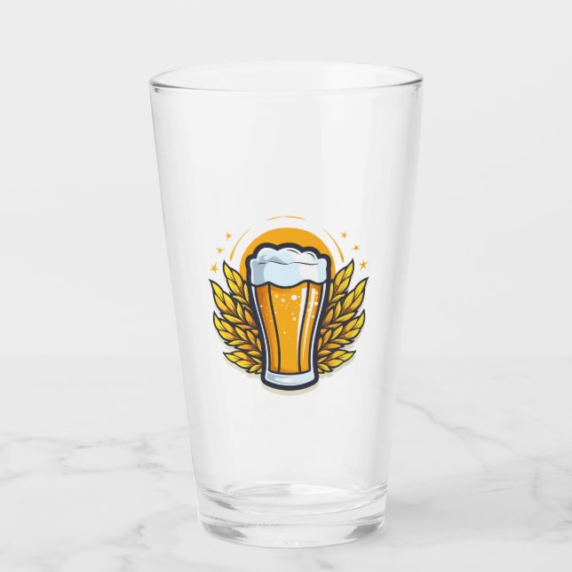 Custom Logo Beer Glass (Front)