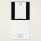 Custom logo black border earring display cards