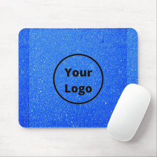Custom logo blue rough surface print mouse pad