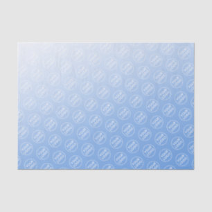 Custom logo blue tissue paper business packaging