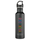 Custom Logo, BPA Free, 24 oz Matte Black