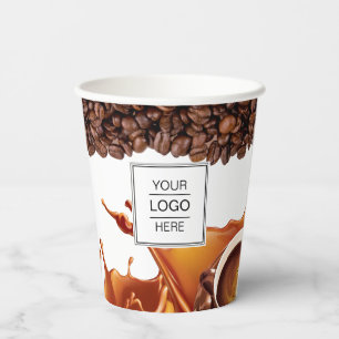 Custom Logo brand Coffee Shop Paper cups