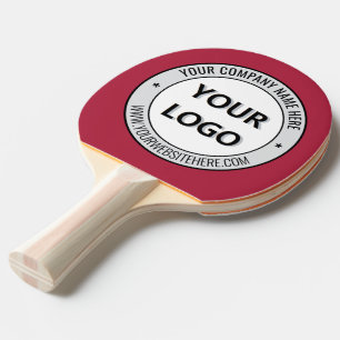 Custom Logo Branded Ping Pong Paddle Example