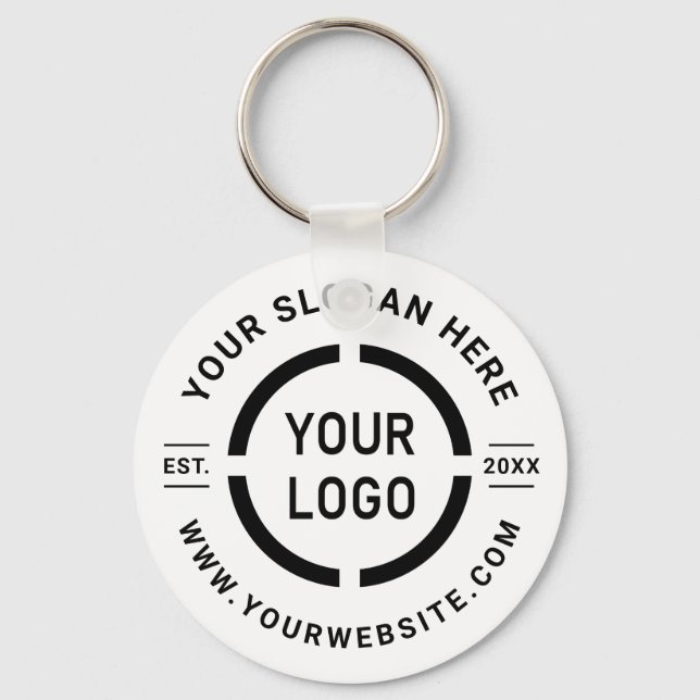 Custom Logo branded promotional Keychain (Front)