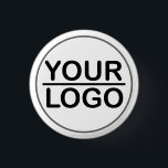 Custom logo business 1 inch round button<br><div class="desc">The Custom Logo Business Round Button from Zazzle is a versatile and customizable product that allows you to express yourself or promote your business in a fun and creative way. These buttons are perfect for company staff, branded gifts, or employee recognition, and can be used to show off your company's...</div>