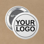 Custom logo business 2 inch round button<br><div class="desc">Custom logo business button - Customize this design to your liking! Simply upload your photo and create your personalized button. You can also TRANSFER this DESIGN to other Zazzle products and adapt it to most items. Click on the “Edit Design” or “Personalize this template” button to add, remove, or modify...</div>