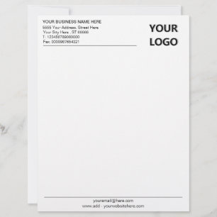 Custom Logo Business Address Office Personalized Letterhead