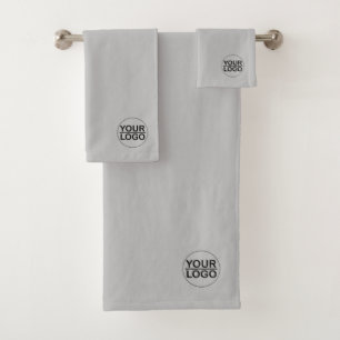 Custom logo business bath towel set
