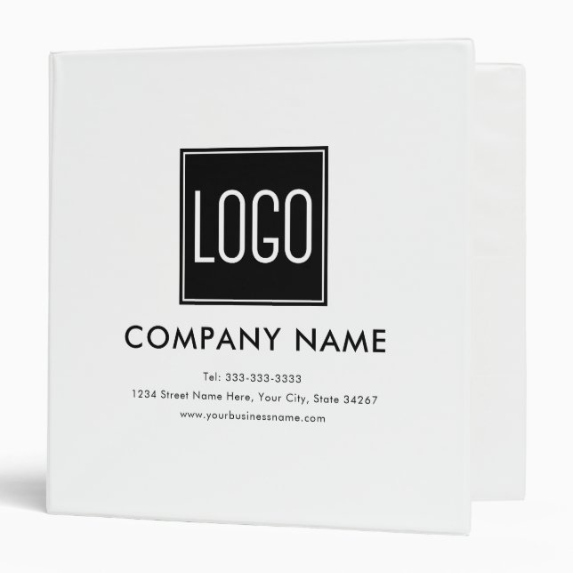 Custom Logo Business Binder (Front/Inside)