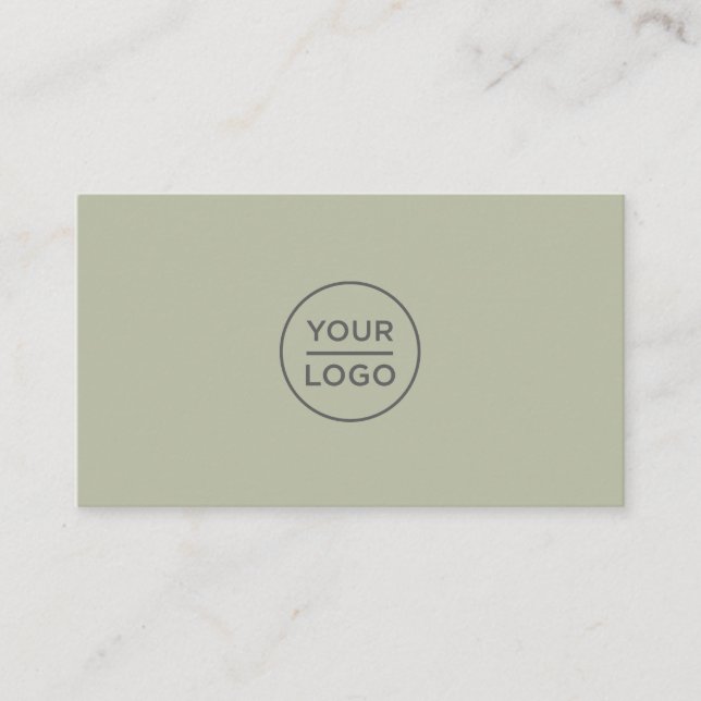 Custom logo business cards - any colour background (Front)
