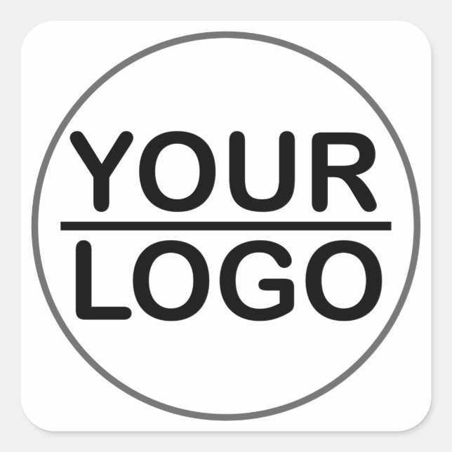 Custom logo business classic  sticker (Front)