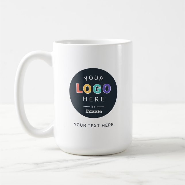 Custom Logo Business  Coffee Mug (Left)