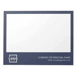 Custom Logo Business Company Branded Gift Blue Notepad