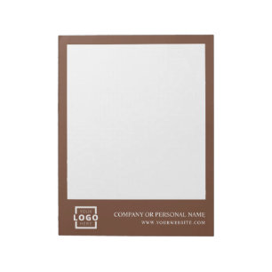 Custom Logo Business Company Branded Gift Brown Notepad