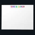 Custom Logo Business Company Promotional Notepad<br><div class="desc">Custom Logo Your Business Promotional Personalized Gift - Make Unique Your Own Design - Add Your Logo / Image / Text / more - Resize and move or remove and add elements / image with customization tool. Choose / add your favourite background / text colours ! Good Luck - Be...</div>