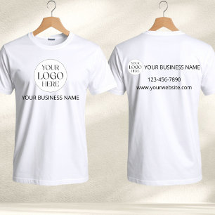 Custom Logo Business Company Technician Worker T-Shirt