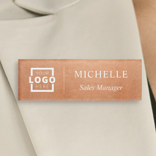 Custom Logo Business Employee Staff Name Tag
