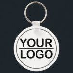Custom logo business keychain<br><div class="desc">The Custom Logo Business Basic Button Keychain from Zazzle is a fun and practical way to promote your business or add a personal touch to your keys. These custom keychains are printed on one side of a standard button that is attached to a lightweight keychain, making them the perfect size...</div>