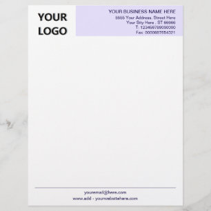 Custom Logo Business Letterhead Template