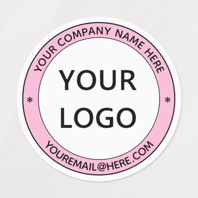 Custom Logo Business Name Personalized Labels (Design 1)